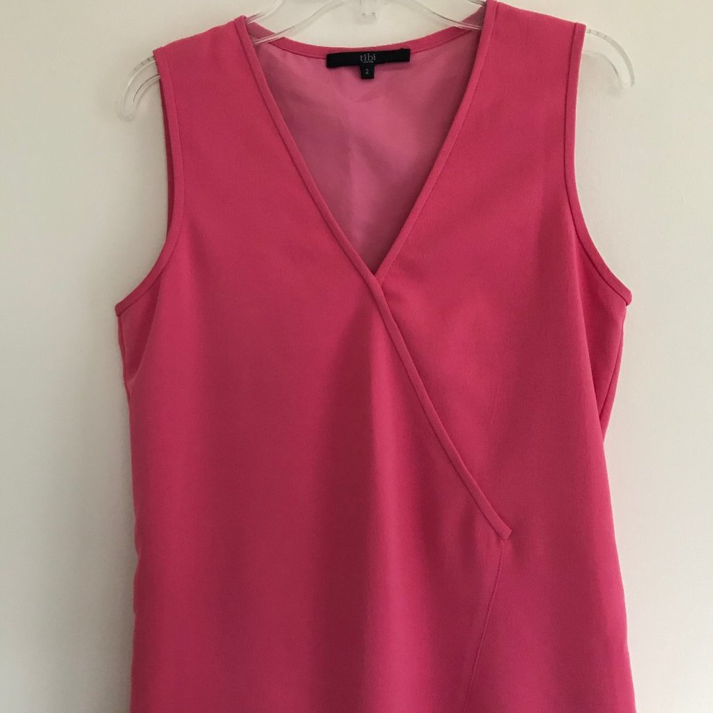 Tibi V Neck Shift Dress 2 - Picture 2 of 8
